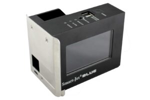Stampante Blue Pro uso con dispenser per nastro gommato